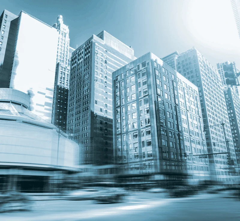 Blurry buildings